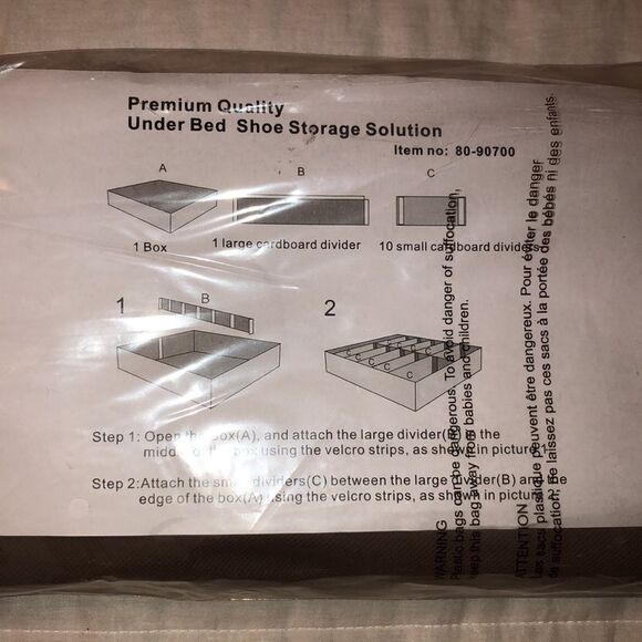 Premium Quality Under Bed Shoe Storage Solution - Picture 2 of 8